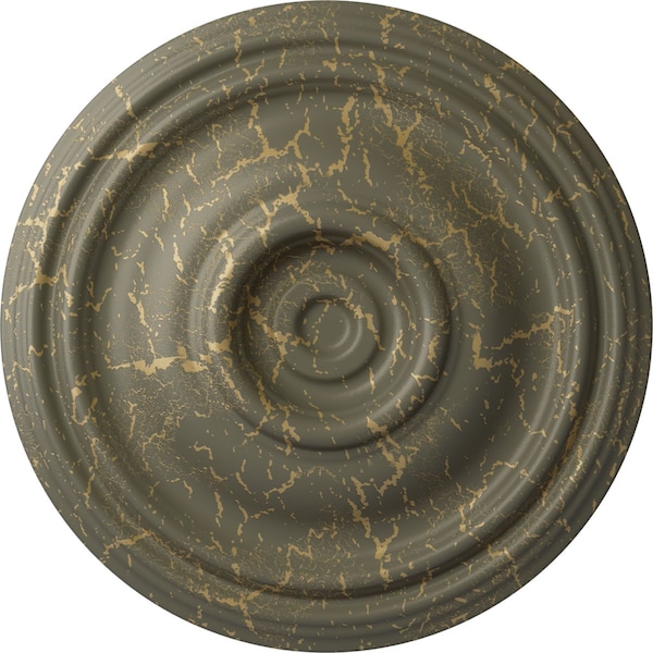 Ekena Millwork Traditional Ceiling Medallion (Fits Canopies up to 4"), 14 3/4"OD x 1 3/4"P, Witch Hazel Crackle CM14TRWHC - main